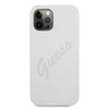 Guess GUHCP12MLSVSCR iPhone 12/12 Pro 6,1" kreminė / kreminė kieta dėklas Script Vintage