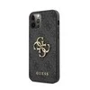 Dėklas Guess Apple iPhone 12/12 PU 4G Metal Logo Case Pilkas