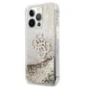 Guess GUHCP13XLG4GGO Apple iPhone 13 Pro Max 6,7″ auksinis kietas dėklas 4G Big Liquid Glitter