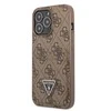 Dėklas GUESS GUHCP13LP4TPW IPHONE 13 PRO / 13 6.1 "BROWN / BROWN HARDCASE 4G TRIANGLE CARDSLOT LOGO