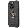 Apple iPhone 14 Pro Max Guess dėklas 4G Big Metal Logo pilkos spalvos