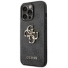 Apple iPhone 14 Pro Max Guess dėklas 4G Big Metal Logo pilkos spalvos