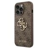 Dėklas GUESS GUHCP14X4X4GBBB IPHONE 14 PRO MAX 6.7 "BRONZE/BROWN HARDCASE 4G BIG METAL LOGO
