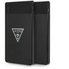 Guess Powerbank indukcinis 15W GUPB5FP4EMGK 5000mAh juodos spalvos 4G Leather Metal Logo MagSafe