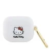 Hello Kitty HKAP3DKHSH AirPods Pro Dėklas baltos spalvos Silicone 3D Kitty Head