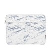 iLike 15-16 Inches Fabric Nešiojamas kompiuteris Bag With Strap Marble Baltas