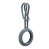 iLike AirTag Silicone Keychain Loop Case Pilkas Mėlyna