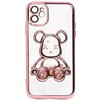 iLike Apple iPhone 11 Silikoninis dėklas Print Desire Bear Rožinė