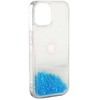 iLike Apple iPhone 11 Silikoninis dėklas Vanduo Glitter Mėlyna