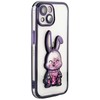 iLike Apple iPhone 13 Silikoninis dėklas Print Desire Rabbit Violetinė