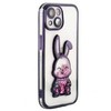iLike Apple iPhone 13 Silikoninis dėklas Print Desire Rabbit Violetinė