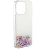 iLike Tył pokrowca Apple iPhone 13 Silikoninis dėklas Vanduo Glitter Mėlyna ILIAPP13SWGR