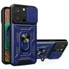 Hurtel Hybrid Armor Camshield dėklas skirtas iPhone 14 Pro Max, mėlynas