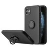 Dėklas iLike Apple IPHONE 14 PRO MAX SILICONE RING Juodas