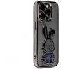 iLike Apple iPhone 14 Pro Silikoninis dėklas Print Desire Rabbit Juodas