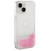 iLike Apple iPhone 14 Silikoninis dėklas Vanduo Glitter Rožinė