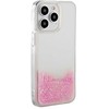 iLike Apple iPhone 15 Pro Max Silikoninis dėklas Vanduo Glitter Rožinė