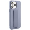 iLike Apple iPhone 15 Pro Max Silikoninis dėklas with stand Violetinė