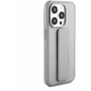 iLike Apple iPhone 15 Pro Silikoninis dėklas with stand Sidabrinis