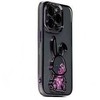 iLike Apple iPhone 15 Pro Silikoninis dėklas Print Desire Rabbit Violetinė