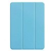 iLike Tri-Fold Plāns Eko-Ādas Statīva Maks Lenovo M10 Plus 10.6'' 3rd Gen TB125 / TB128 (2022) Debesu zila