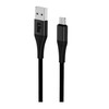 iLike ICM01 Izturīgs TPE USB uz Micro USB Universālais Lādētāja Kabelis 1m Melns