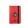 iLike Rotated Book Case for SAMSUNG GALAXY 7.0 TAB 3 LITE Raudona