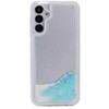 iLike Samsung Galaxy A34 5G Silikoninis dėklas Vanduo Glitter Mėlyna