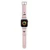 Apyrankė laikrodžiui Apple Watch 1 / 2 / 3 / 4 / 5 / 6 / 7 / 8 / SE / Ultra (42 / 44 / 45 / 49 mm) Karl Lagerfeld Strap 3D Rubber Karl&Choupette Heads (KLAWLSLKCNP) rožinės spalvos