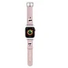 Apyrankė laikrodžiui Apple Watch 1 / 2 / 3 / 4 / 5 / 6 / SE / 7 / 8 (38 / 40 / 41 mm) Karl Lagerfeld Strap 3D Rubber Karl&Choupette Heads (KLAWMSLKCNP) rožinės spalvos