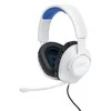 JBL Quantum 100 žaidimų ausinės, Baltos/Mėlynos spalvos