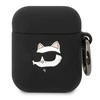 Karl Lagerfeld KLA2RUNCHK AIRPODS 1/2 COVER Juodas/Juodas SILICONE CHUPETTE HEAD 3D