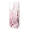 Dėklas Karl Lagerfeld Guess Glitter Signature Cover skirtas Apple iPhone 11 Pro, rožinis