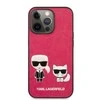KLHCP13LPCUSKCP Karl Lagerfeld and Choupette PU Odinis dėklas for iPhone 13 Pro Fuchsia (Fuchsia)