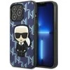 Apple iPhone 13 Pro Max Karl Lagerfeld dėklas Monogram Ikonik Patch mėlynos spalvos
