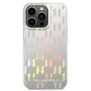 Karl Lagerfeld Monogram Iridescent - dėklas skirtas Apple iPhone 14 Pro sidabrinis