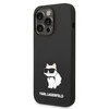 Apple iPhone 14 Pro Max Karl Lagerfeld dėklas Silicone Choupette (KLHCP14XSNCHBCK) juodos spalvos