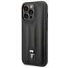 Dėklas Karl Lagerfeld KLHCP14LPSQPK iPhone 14 Pro 6,1" hardcase juoda/juodas Puffy Ikonik Pin