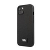 Apple iPhone 13 Karl Lagerfeld dėklas Saffiano Plaque juodos spalvos
