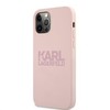 Karl Lagerfeld KLHCP12LSTKLTLP iPhone 12 Pro Max 6,7" Silicone Stack Logo rožinė/pink