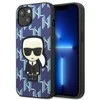 Apple iPhone 13 Karl Lagerfeld dėklas Monogram Ikonik Patch mėlynos spalvos