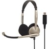 Koss | Ausinės | CS100USB | su laidu | Ant ausų uždedamos | Mikrofonas | Auksinė | Noise canceling