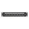 LANBERG PPF6-9012-B Patch Panel 10 colių 12 prievadų 1U cat.6 juoda