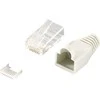 LOGILINK MP0023 LOGILINK - Kištukinė jungtis Cat.6 RJ45 100vnt. komplektas, neekranuotas, pilkas