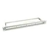 LOGILINK NK4041 LOGILINK- Keystone Panel for 24 Keystone Jacks / Coupler, ekranuotas, pilkas