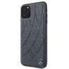 Dėklas Mercedes-Benz Apple iPhone 11 Pro Max Quilted Genuine Leather Mėlyna