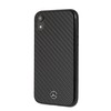 Mercedes Mercedes MEHCI61RCABK iPhone Xr juodas / juodas anglies kietas dėklas Dynamic Line