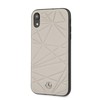 Dėklas Mercedes-Benz Apple iPhone XR Twister Genuine Leather Hard Case Pilkas