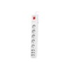 NATEC NSP-0804 Viršįtampių apsauga 8 lizdai IEC CONNECTOR 5m pilkas