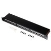 NETRACK 104-07 patch panel 19inch 24-jungtys kat. 6 FTP su lentyna